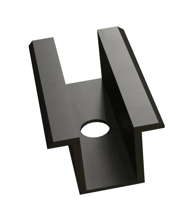 Mittelklemme Schwarz