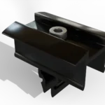 MITTELKLEMME „CLICK ALUMINIUM UND SCHWARZ