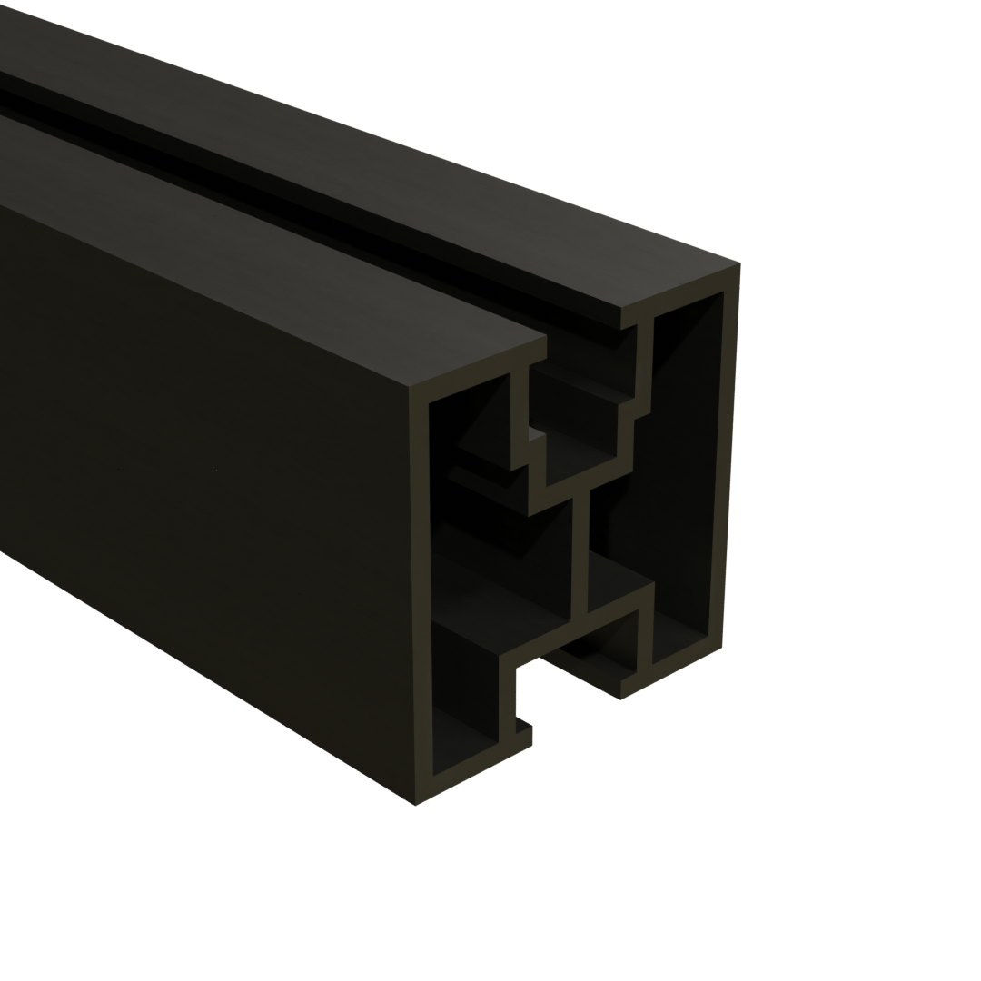 PV Profil 40x40 schwarz eloxiert
